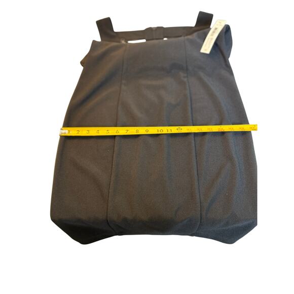 Bisou Bisou Sleeveless Black Sheath Criss-Cross V-Neck Dress Sz 12 New with tags - Picture 10 of 11